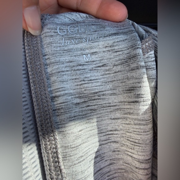 GGBlue Luxe Sport Gray Mesh Stretch Zip Jacket Women’s Md Tennis Golf Activewear - Picture 10 of 12